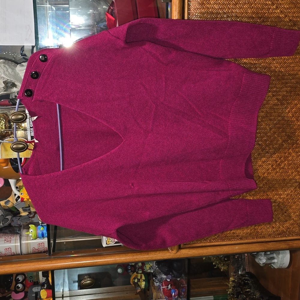 Sezane Pull Curtis Raspberry Colour - image 3